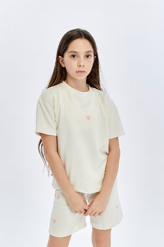 Resim Yenikoza Kız Çocuk Şort Takım