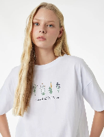 Resim Koton Kadın T-shirt 6SAL10068IK