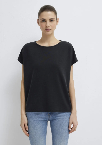 Resim Mavi Kısa Kol Kadın T-Shirt M167245-900