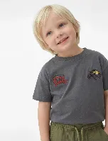 Resim Koton Erkek Bebek T-shirt 6SMB10188TK
