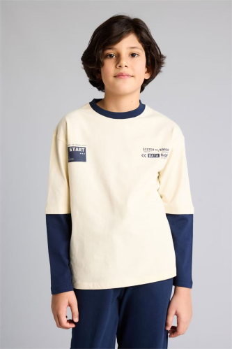 Resim Defacto Erkek Çocuk Sweat Takım G9210A8/BG33