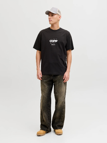 Resim Jack & Jones Jcoclub Front Prınt Tee Ss Crew Sn Erkek T-Shirt 12289868