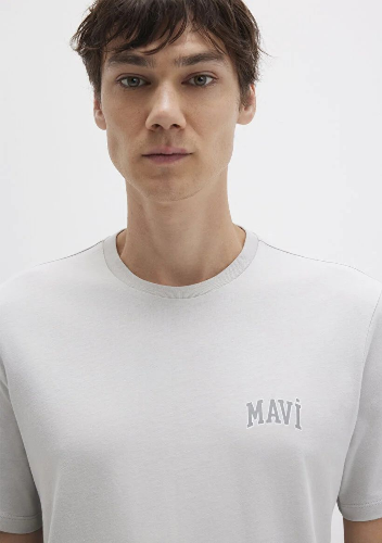 Resim Mavi Erkek T-shirt M0611714-70074