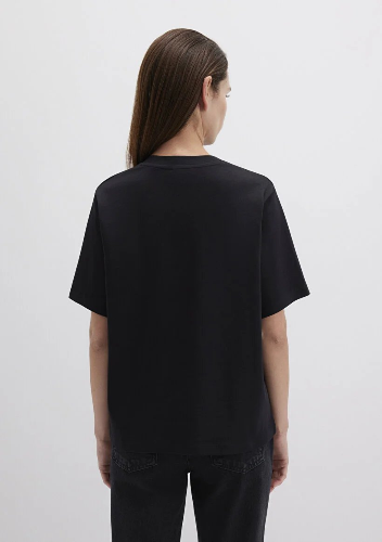 Resim Mavi Kısa Kol Kadın T-Shirt M1612122-900