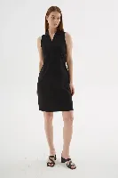 Resim Fashion Friends Kadın Polo V Yaka Kolsuz Elbise 26Y0600K1