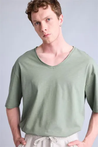 Resim Defacto Erkek T-shirt H7783AX/KH440