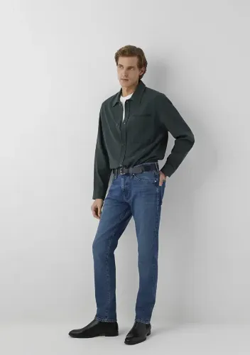 Resim Mavi Marcus Erkek Jean Pantolon M00351A4072