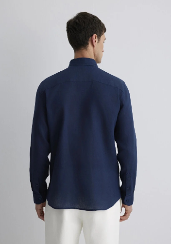 Resim Mavi Erkek Uzun Kol Gömlek M0211466-70497