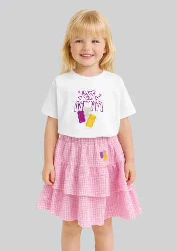 Resim Yenikoza Kız Çocuk Etek Takım