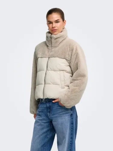 Resim Only Onlwanja Fur Puffer Mıx Jacket Noos Otw Kadın Mont 15292945