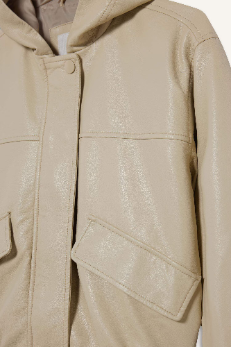 Resim Defacto Kız Çocuk Deri  Mont F9111A8/BG368