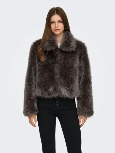 Resim Only Onlmanny Faux Fur Jacket Otw Noos Kadın Mont 15322406