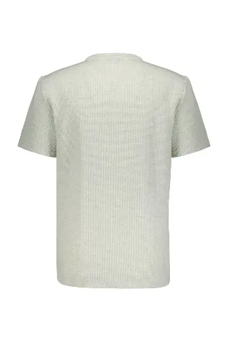 Resim Süvari Waffle Sıfır Yaka Erkek T-shirt Sts1014000001