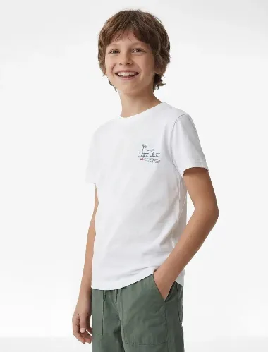 Resim Koton Erkek Çocuk T-shirt 6SKB10412TK