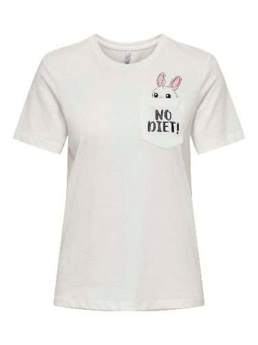 Resim Only Onlpolly Lıfe Reg S/S Pocket Top Box Jrs Kadın T-shirt 15317989