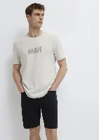 Resim Mavi Erkek T-shirt M0612896-70080