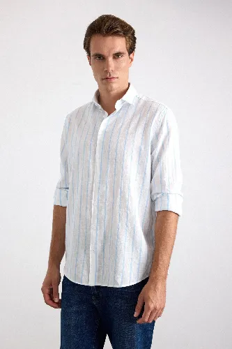 Resim Süvari Cotton Regular Uzun Kol Gömlek Erkek Gömlek SGM1008400007