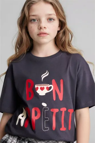 Resim Defacto Kız Çocuk T-shirt G1792A8/AR1