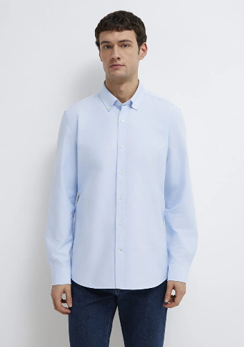Resim Mavi Erkek Uzun Kol Gömlek M0211199-70804