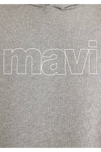 Resim Mavi Logo Kapüşonlu Erkek Sweat M065606-28387