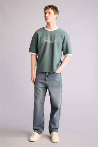 Resim Defacto Erkek T-shirt H3526AX/GN829