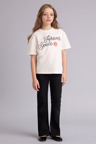 Resim Defacto Kız Çocuk T-shirt G1778A8/ER105