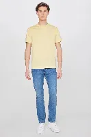 Resim Lee Erkek T-shirt L60UFQ818 Bisiklet Yaka