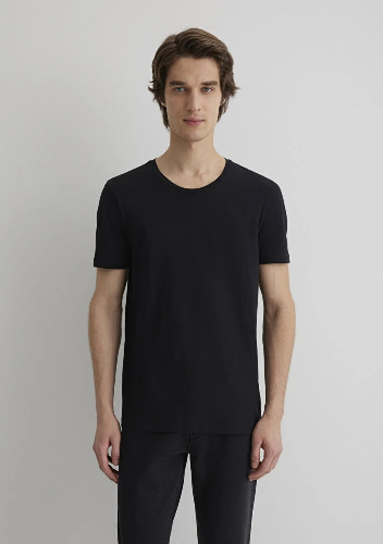 Resim Mavi Erkek T-Shirt M064681-900