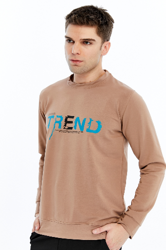 Resim Paul&More Erkek Sweat Trend Baskı 0 Yaka 2 İp