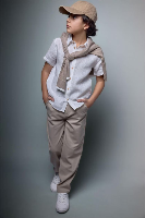 Resim Defacto Erkek Çocuk Kanvas Pantolon G3836A8/BG609