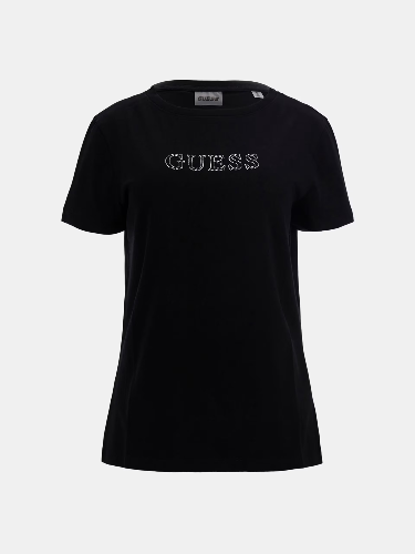 Resim Guess Athleisure  Kadın  T-shirt V3BI11J1314-JBLK Brıana Ss T-Shırt