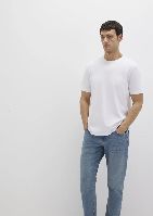 Resim Mavi Kısa Kol Erkek T-Shirt M066483-620