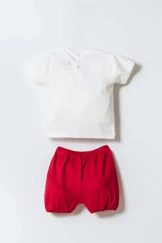 Resim U.S. Polo Assn Bebek Kız Bebek Şort Takım USB2971