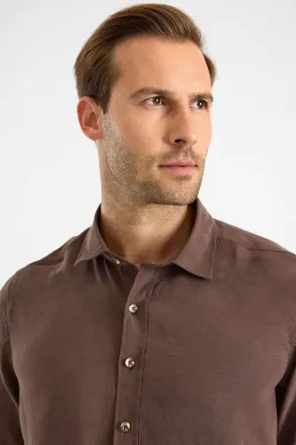 Resim Süvari Modal Slim Fit Uzun Kol Erkek Gömlek Sgm1008400027
