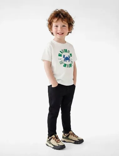 Resim Koton Erkek Bebek T-shirt 6SMB10176TK