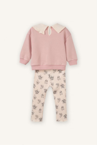 Resim Defacto Kız Bebek Sweat Takım G8740A5/BR86