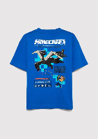 Resim Mavi Erkek Çocuk T-shirt M6610477-82491