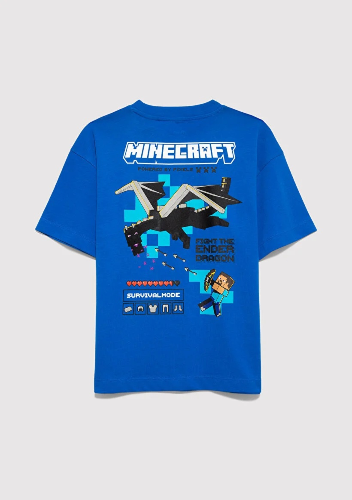 Resim Mavi Erkek Çocuk T-shirt M6610477-82491