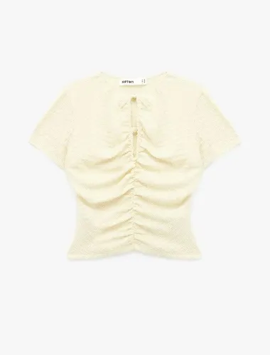 Resim Koton Kadın T-shirt 6SAK50446EK