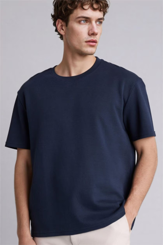 Resim Defacto Erkek T-shirt F9675AX/NV71