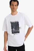 Resim Defacto Erkek T-shirt F9687AX/WT34