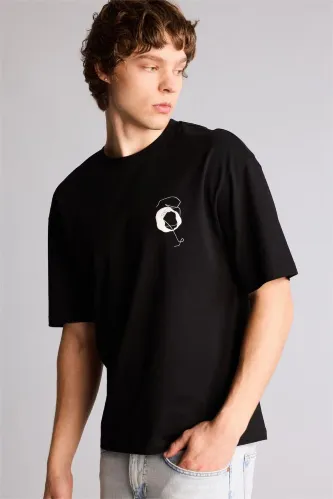 Resim Defacto Erkek T-Shirt G3218Ax/Bk81