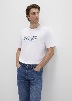 Resim Mavi Erkek İstanbul Baskılı T-Shirt M067114-620