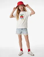 Resim Koton Kız Çocuk T-shirt 6SKG10589AK