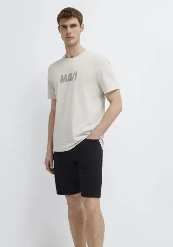 Resim Mavi Erkek T-shirt M0612896-70080