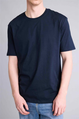 Resim Defacto Erkek T-shirt V7699AZ/NV64