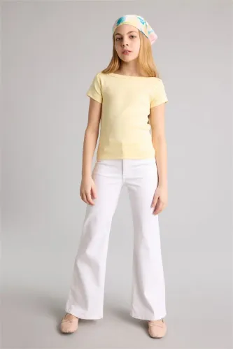 Resim Defacto Kız Çocuk T-shirt G1147A8/YL498