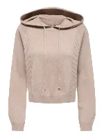 Resim Only Onlgıgı Ls Short Hoodıe Cc Knt Kadın Kazak 15374935
