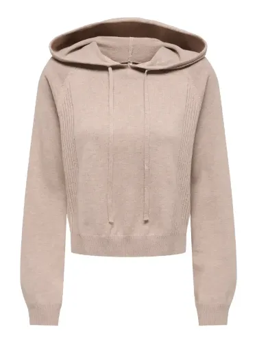 Resim Only Onlgıgı Ls Short Hoodıe Cc Knt Kadın Kazak 15374935