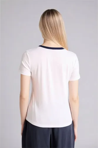 Resim Defacto Kadın T-shirt H1401AX/WT34